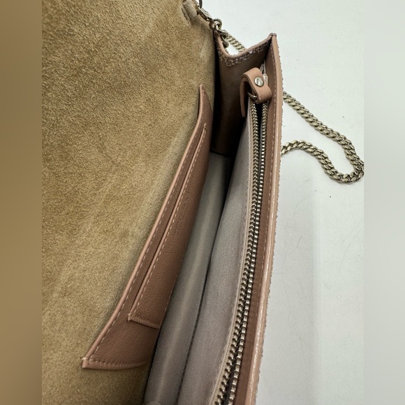 Jimmy Choo Ombré Pink Flamingo Platinum Lizzie Mini Glitter Clutch Shoulder Bag - Picture 11 of 14